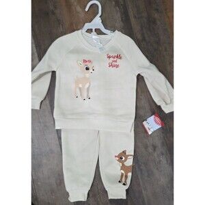 Christmas Rudolph The Red Nosed Reindeer Sweatshirt And Pants 24mnths Clarice B9